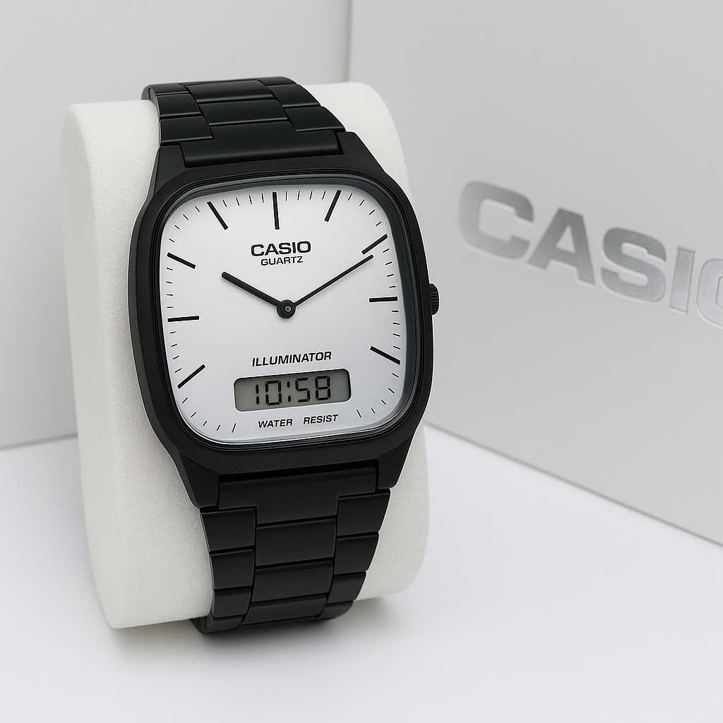 Casio Minimalist Square-Dial Watch