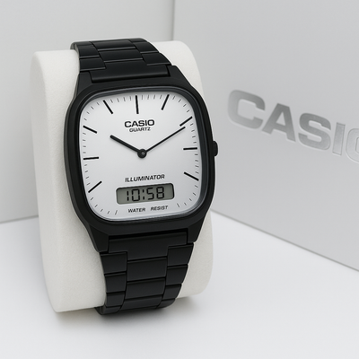 Casio Minimalist Square-Dial Watch